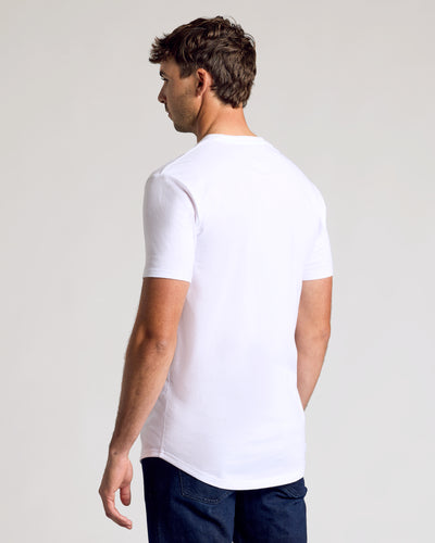 Tall Classic Curved Hem Crew Neck