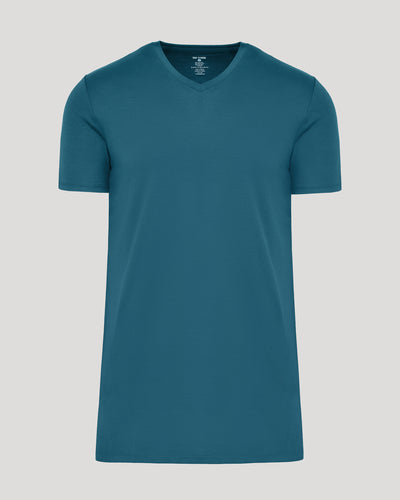 Tall Premium Pima V-Neck - Lagoon