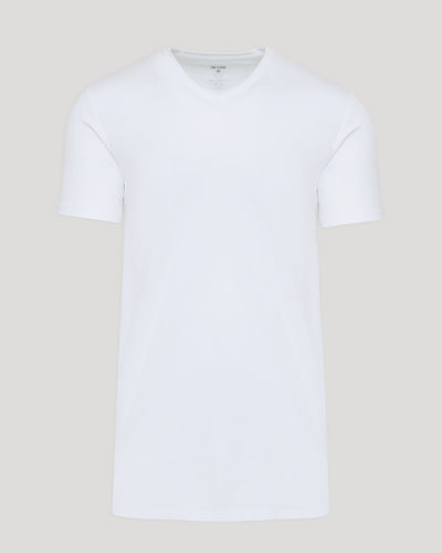 Tall Premium Pima V-Neck - White
