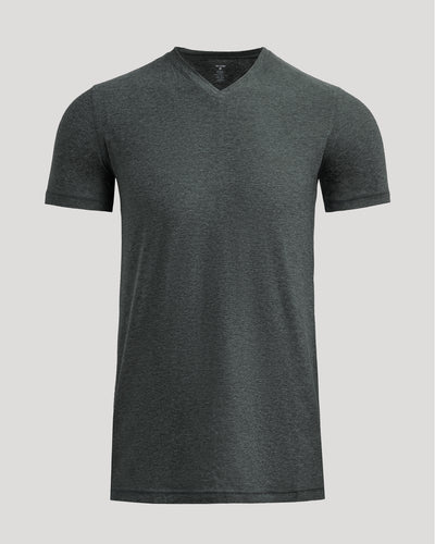 Tall Active V-Neck - Charcoal Heather Gray