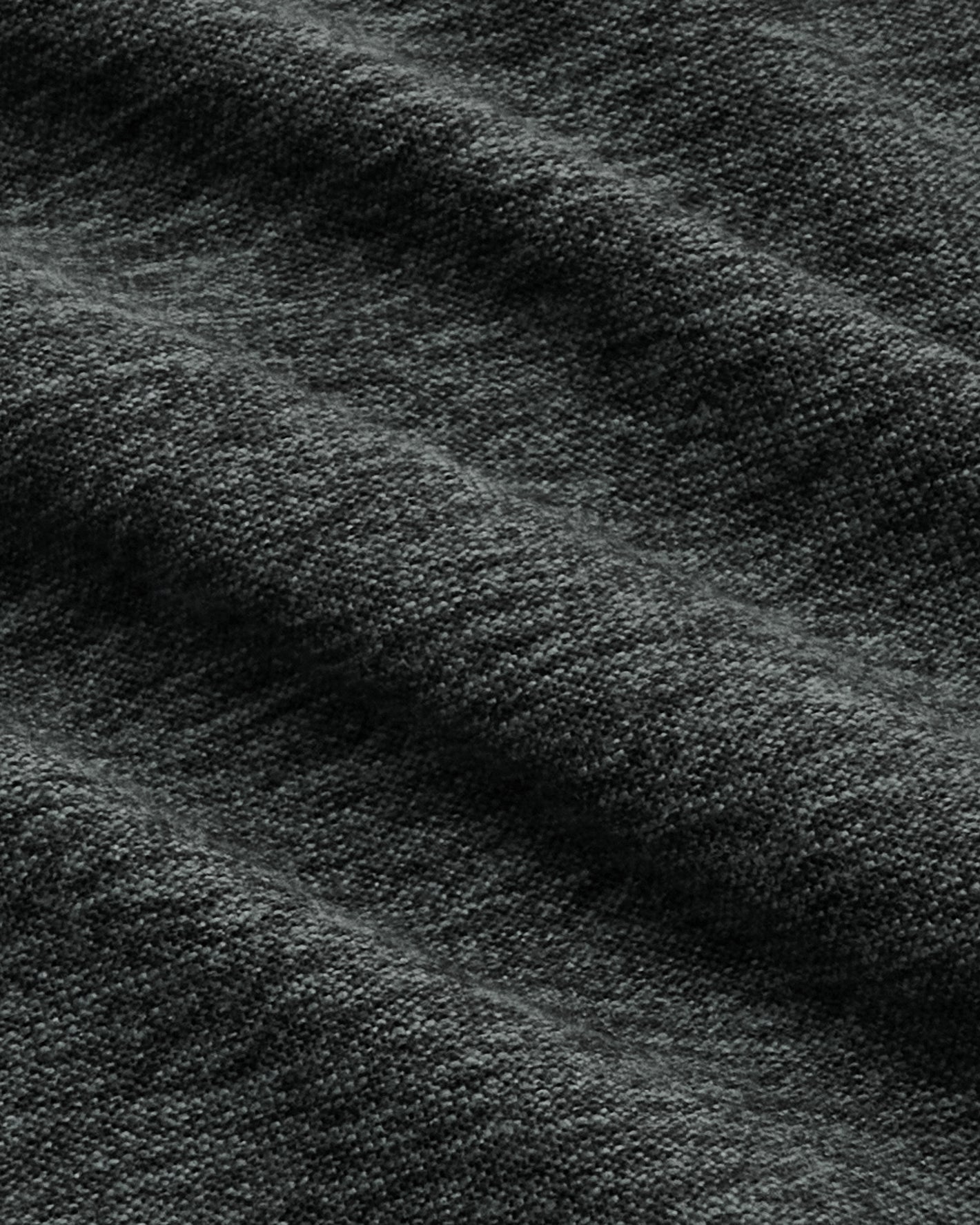 Charcoal Heather Gray Tall Active V-Neck showcasing textured fabric weave.