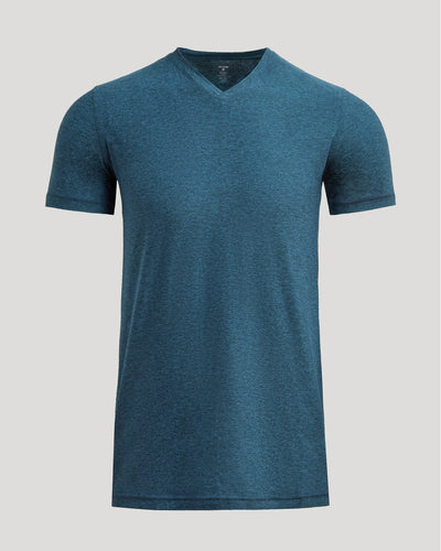 Tall Active V-Neck - Dark Heather Bluebird