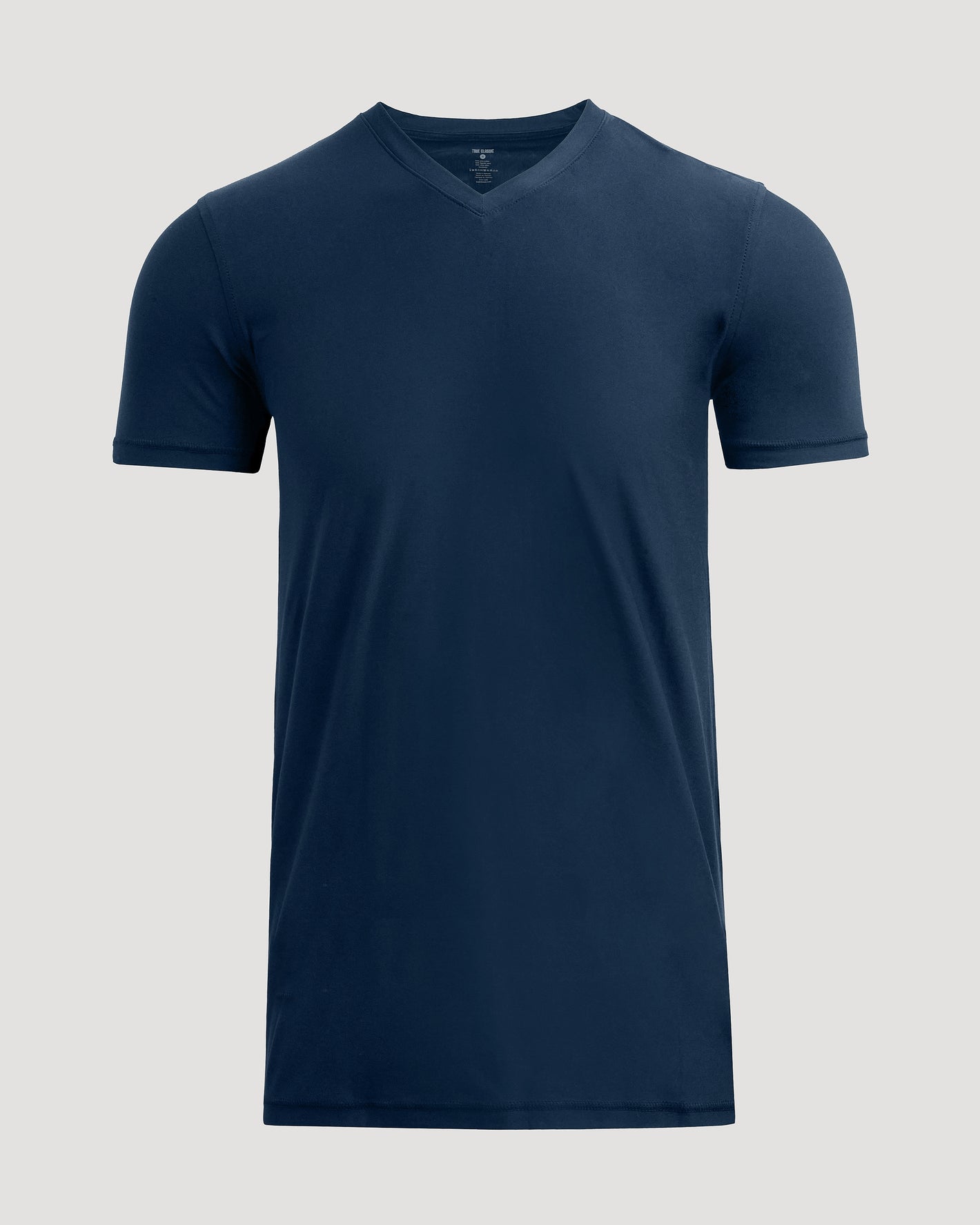 Navy Tall Active V-Neck T-shirt, short-sleeve, tailored fit.