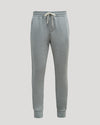 Medium Heather Gray Tall Fleece French Terry Joggers with elastic waistband.