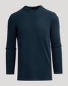 Navy Tall Heavyweight Long Sleeve Pocket Crew with chest pocket.