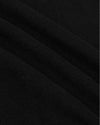 Black Tall Heavyweight Curved Hem Crew