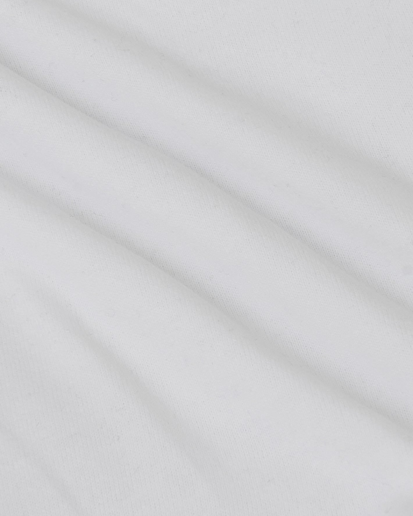 White Heavyweight Curved Hem Crew