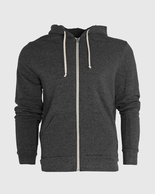 Black Fleece Zip Hoodie