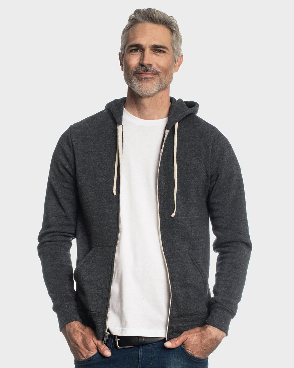 Black Fleece Zip Hoodie