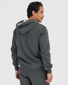 True ClassicCharcoal Heather Gray Fleece French Terry Zip Hoodie