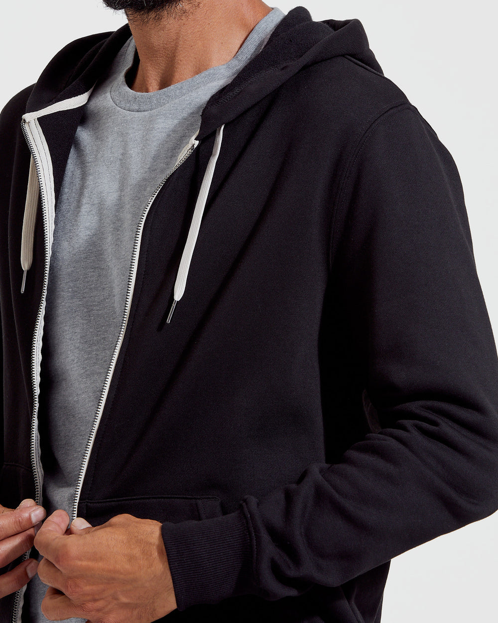 Black Fleece French Terry Zip Hoodie