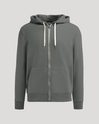 Fleece Full Zip Hoodie - Carbon
