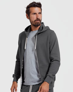 True ClassicCarbon Fleece French Terry Zip Hoodie