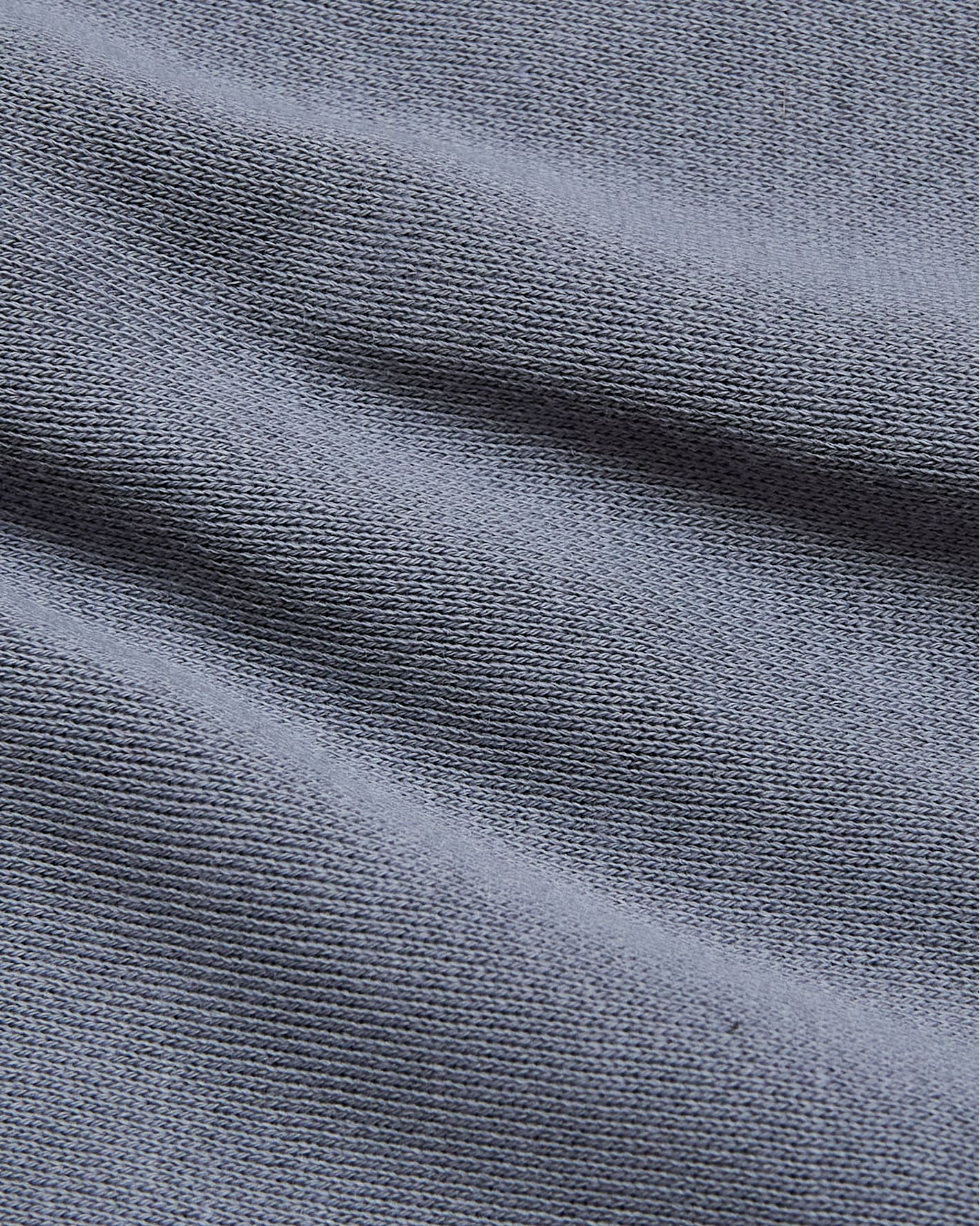 Dusty Blue Fleece French Terry Zip Hoodie close-up knit texture.