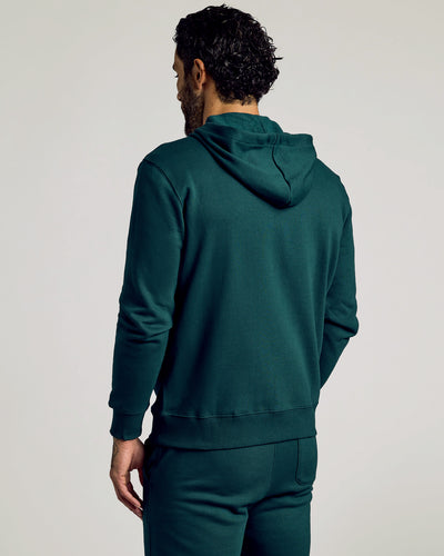Fleece Full Zip Hoodie - Emerald