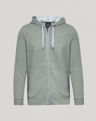 Fleece Full Zip Hoodie - Dark Heather Gray