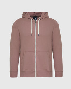 True ClassicSlate Mauve Fleece French Terry Zip Hoodie