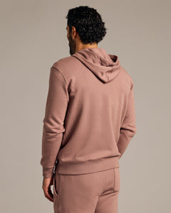 True ClassicSlate Mauve Fleece French Terry Zip Hoodie