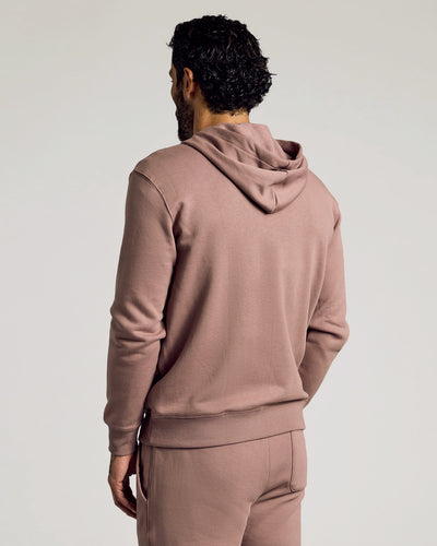 Fleece Full Zip Hoodie - Slate Mauve