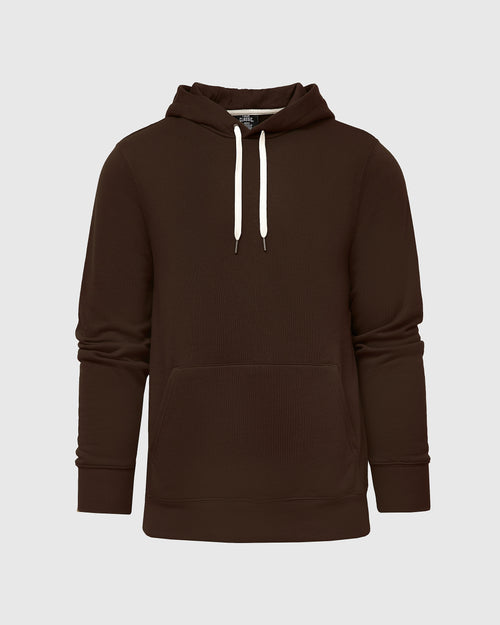 Dark Oak Fleece French Terry Pullover Hoodie