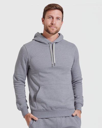 Fleece Pullover Hoodie - Heather Gray