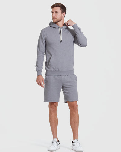 Fleece Pullover Hoodie - Heather Gray
