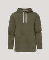 Military Green Fleece French Terry Pullover Hoodie