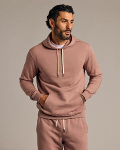 True ClassicSlate Mauve Fleece French Terry Pullover Hoodie