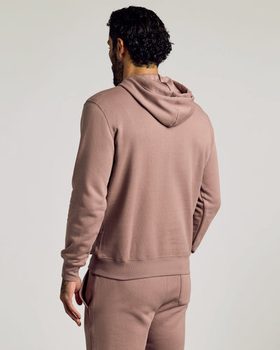 Fleece Pullover Hoodie - Slate Mauve