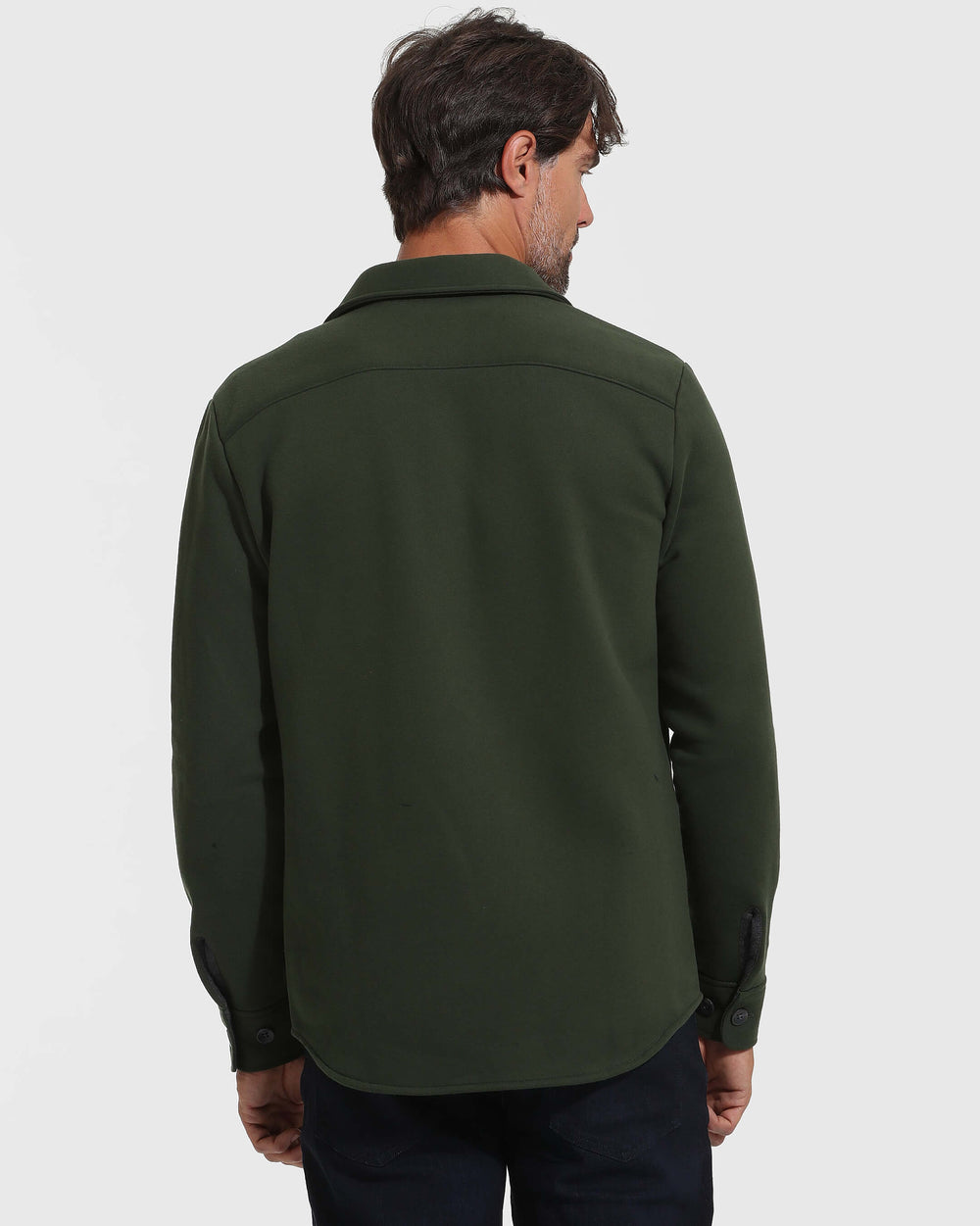 Dark Olive Fleece Shacket