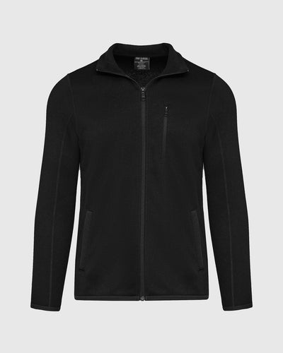 Fleece Sweater Jacket - Black