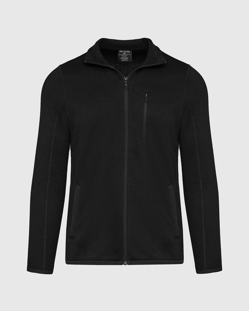 Black Sweater Fleece Jacket