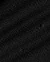 Black Sweater Fleece Jacket close-up showing fine knit texture.
