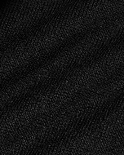 Fleece Sweater Jacket - Black