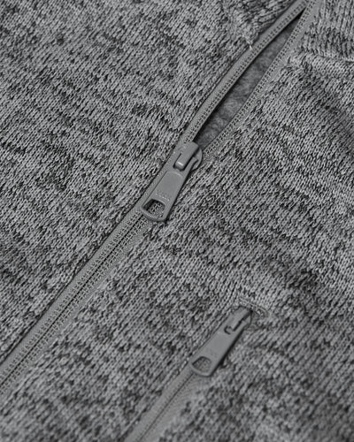 Fleece Sweater Jacket - Gray