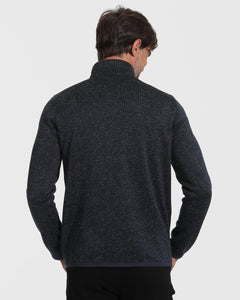 True ClassicNavy Sweater Fleece Jacket