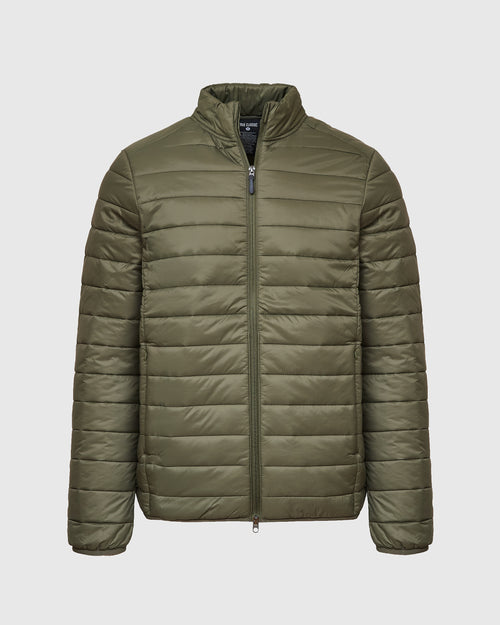 Military Green Puffer Jacket