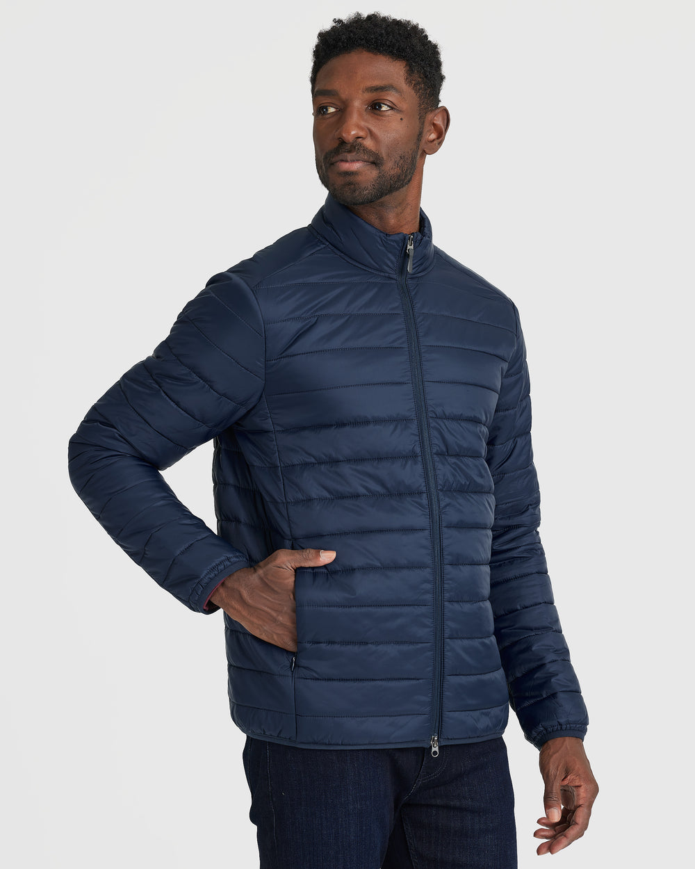 Navy Puffer Jacket