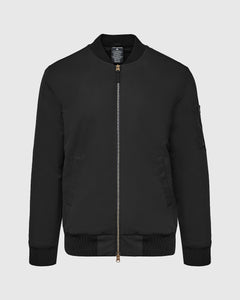 True ClassicBlack Bomber Jacket