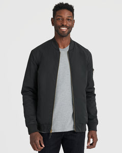 True ClassicBlack Bomber Jacket