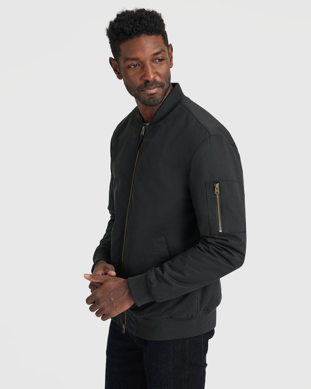 Black Bomber Jacket