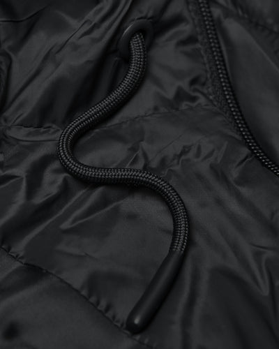 Hooded Puffer Jacket - Black