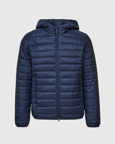 Hooded Puffer Jacket - Navy