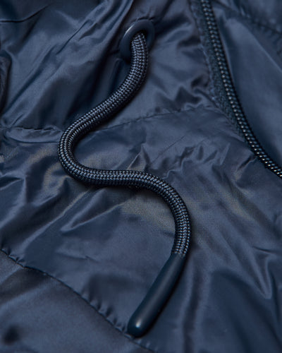 Hooded Puffer Jacket - Navy