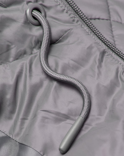 Hooded Puffer Jacket - Gunmetal