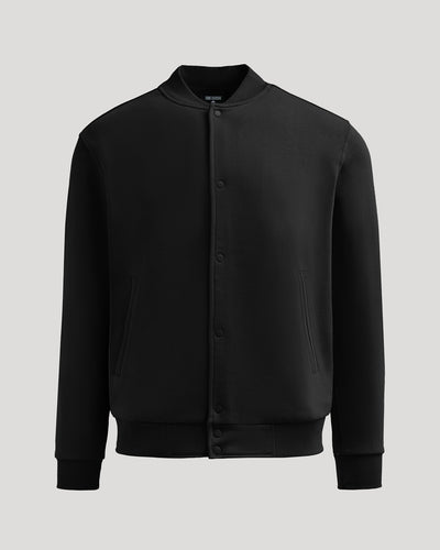 Fleece Bomber Jacket - Black