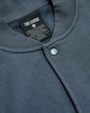 Neptune Fleece Bomber Jacket with ribbed collar and snap-front placket.