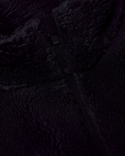 Sherpa Full Zip Jacket - Black
