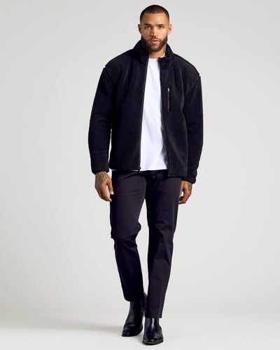 Sherpa Full Zip Jacket - Black