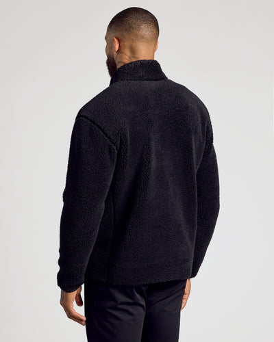 Sherpa Full Zip Jacket - Black